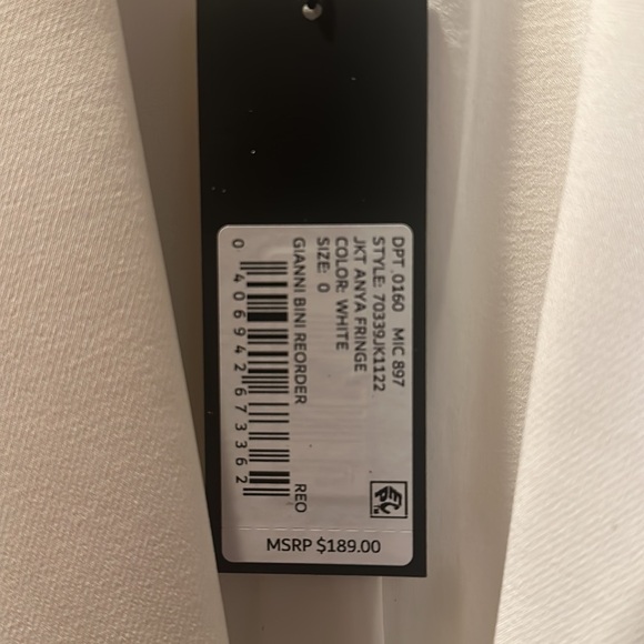 Gianni Bini Fringe Jacket Sz 0 and Skirt sz 4 - Picture 4 of 4